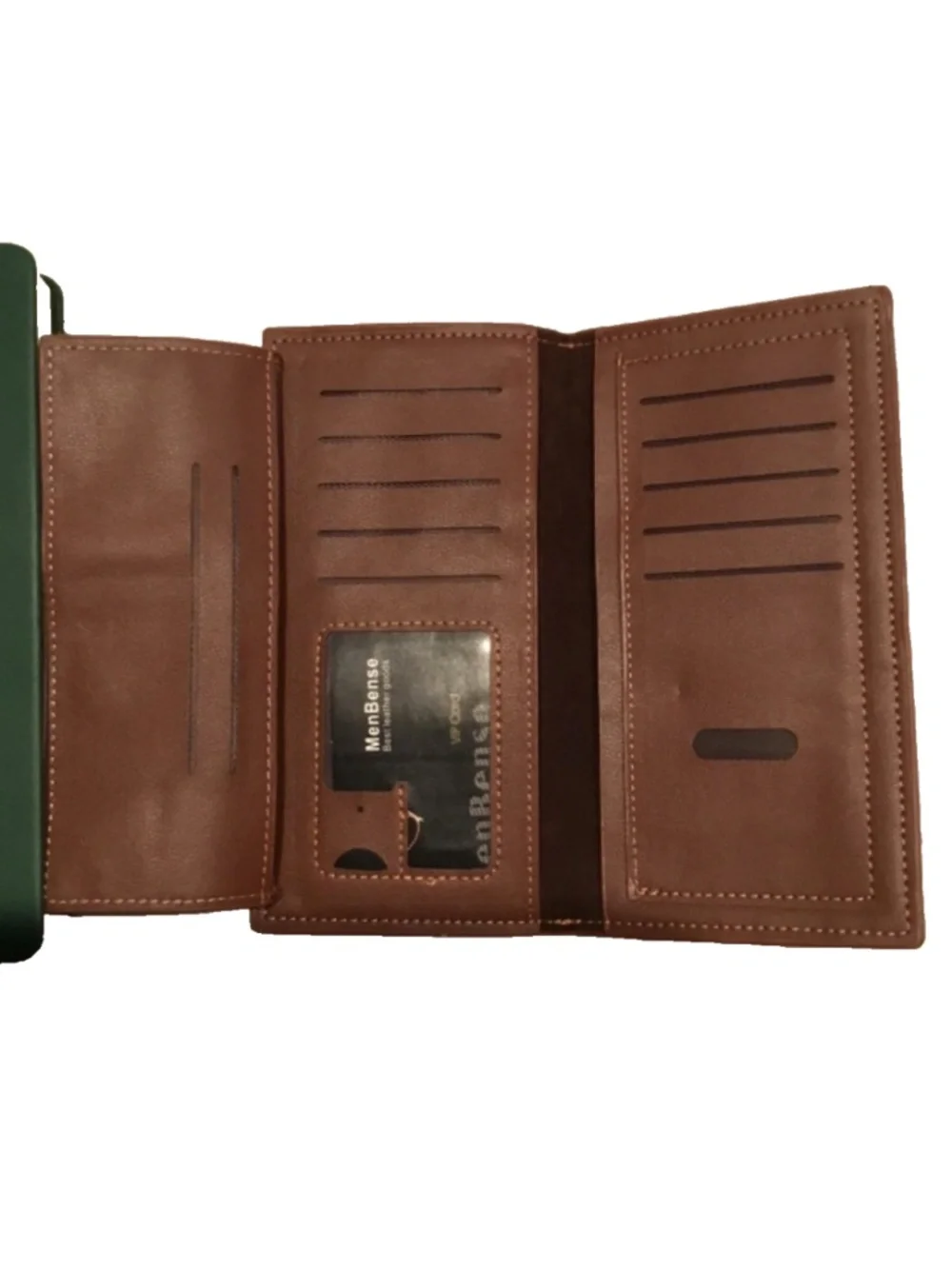 alligator embossed vegan leather long fold wallet NWT